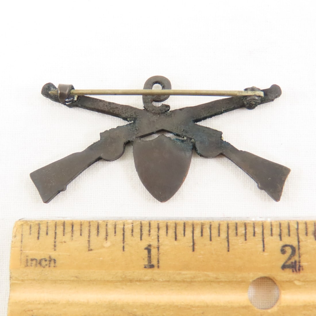 SpanAm War era Infantry Officers Collar Insignia - 4