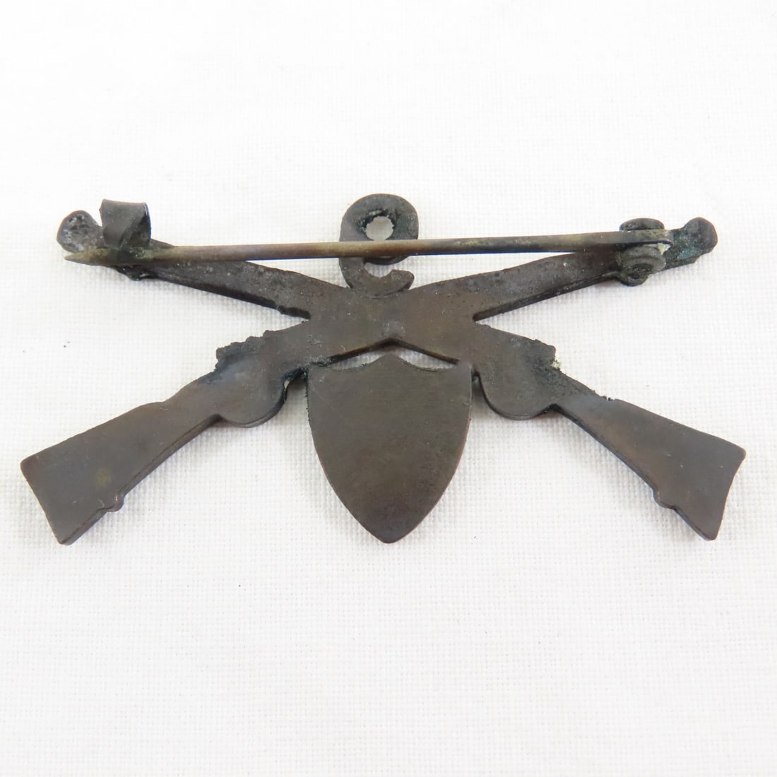 SpanAm War era Infantry Officers Collar Insignia - 6