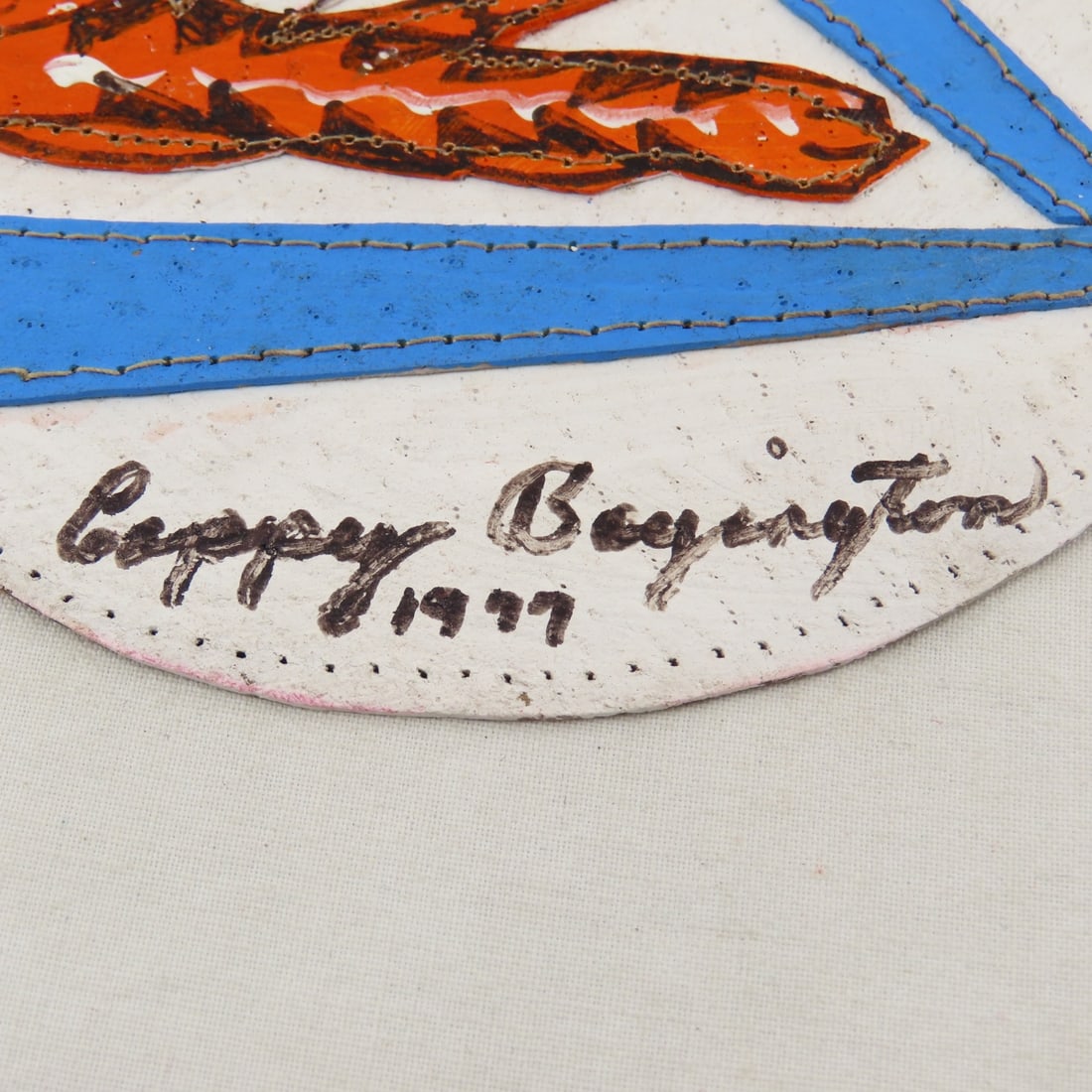 1977 Cappy Boyington Signed Flying Tigers Patch - 5