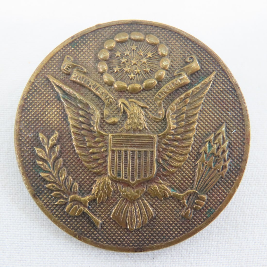 WWI Era US Military Collar Discs, Hat Badge - 2