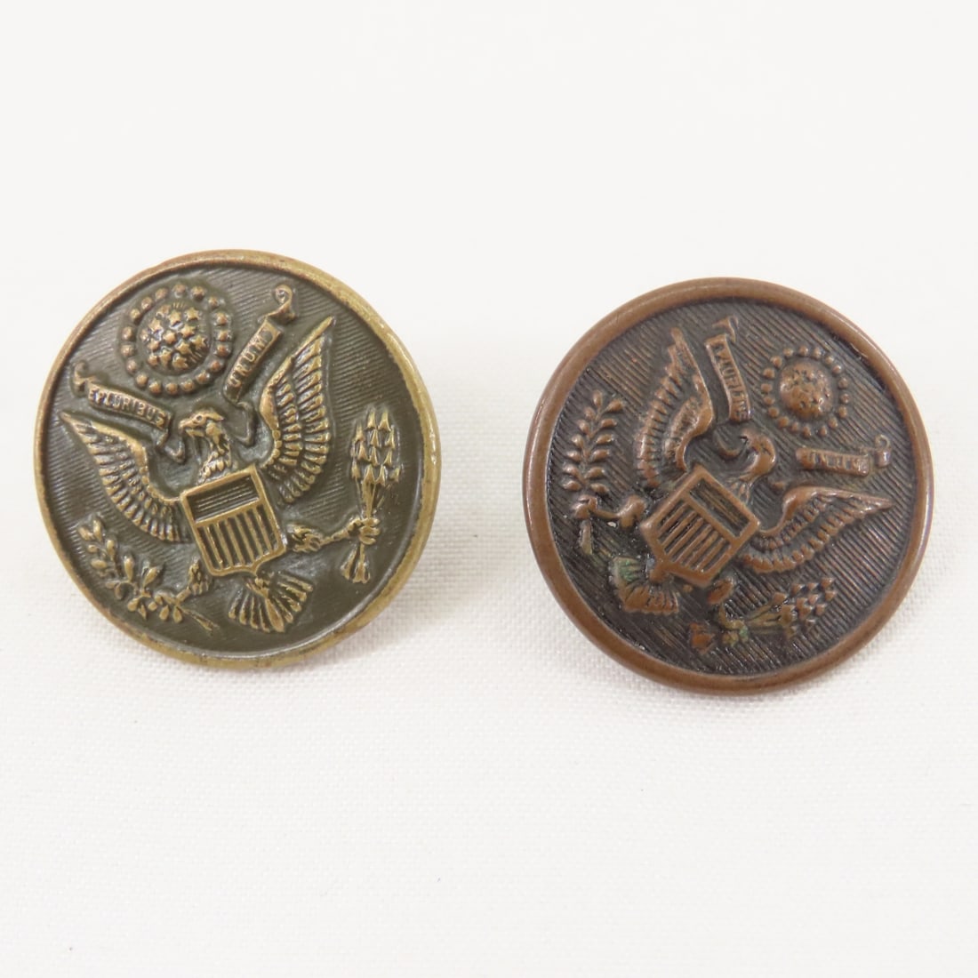 WWI Era US Military Collar Discs, Hat Badge - 4