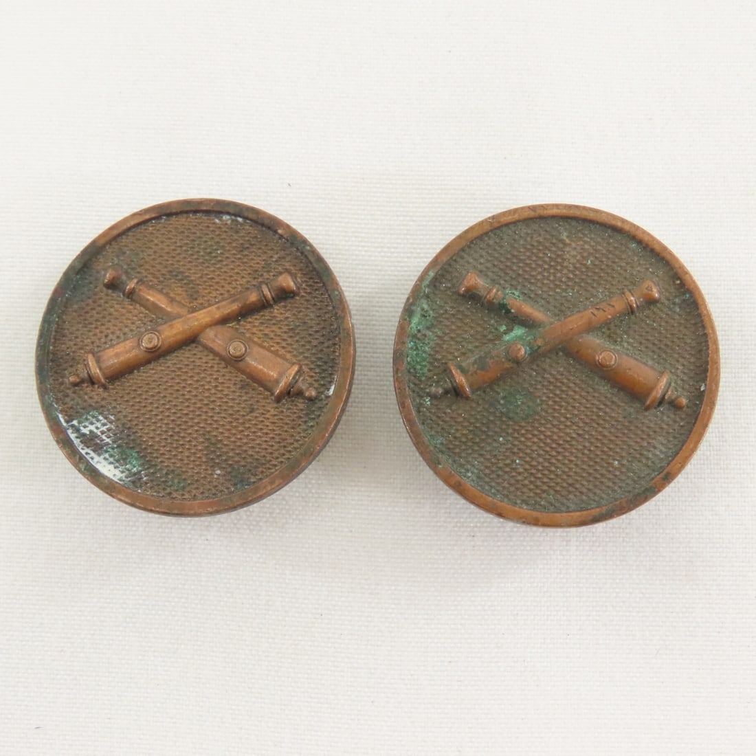 WWI Era US Military Collar Discs, Hat Badge - 8
