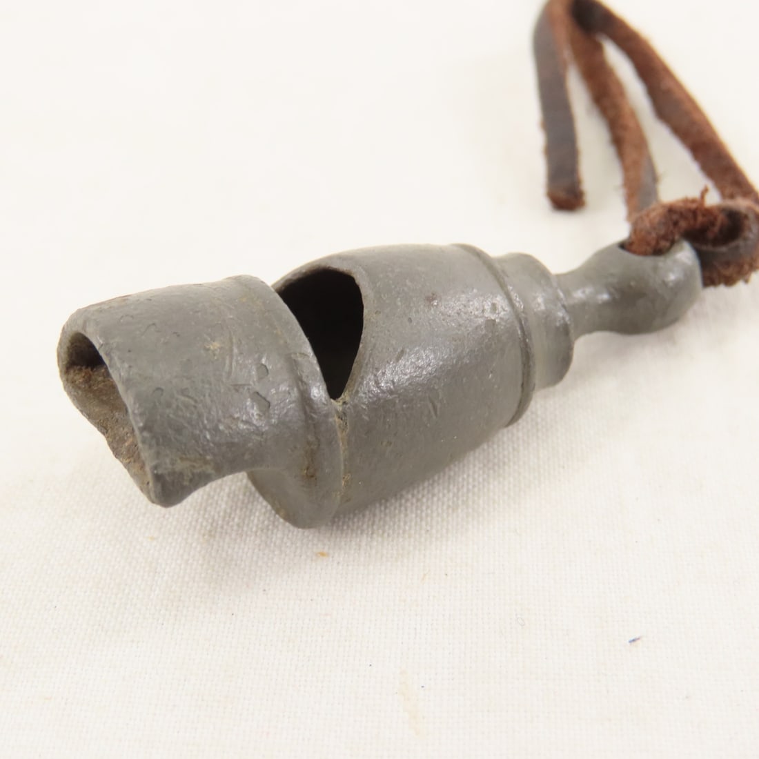 Civil War Era Flask, Police Whistle, Cap Insignia - 13