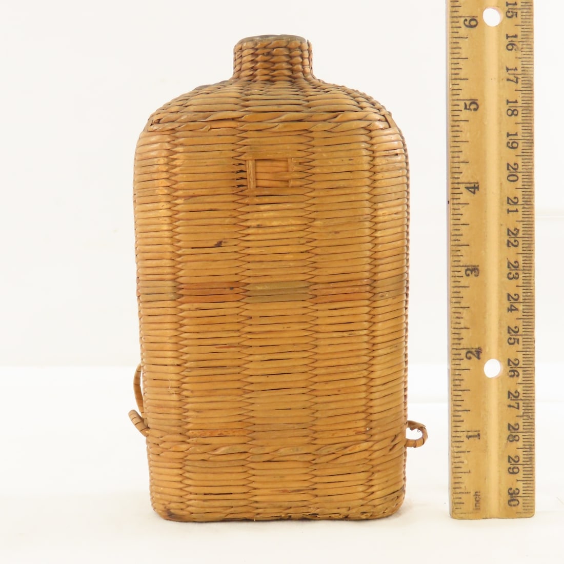 Civil War Era Flask, Police Whistle, Cap Insignia - 4