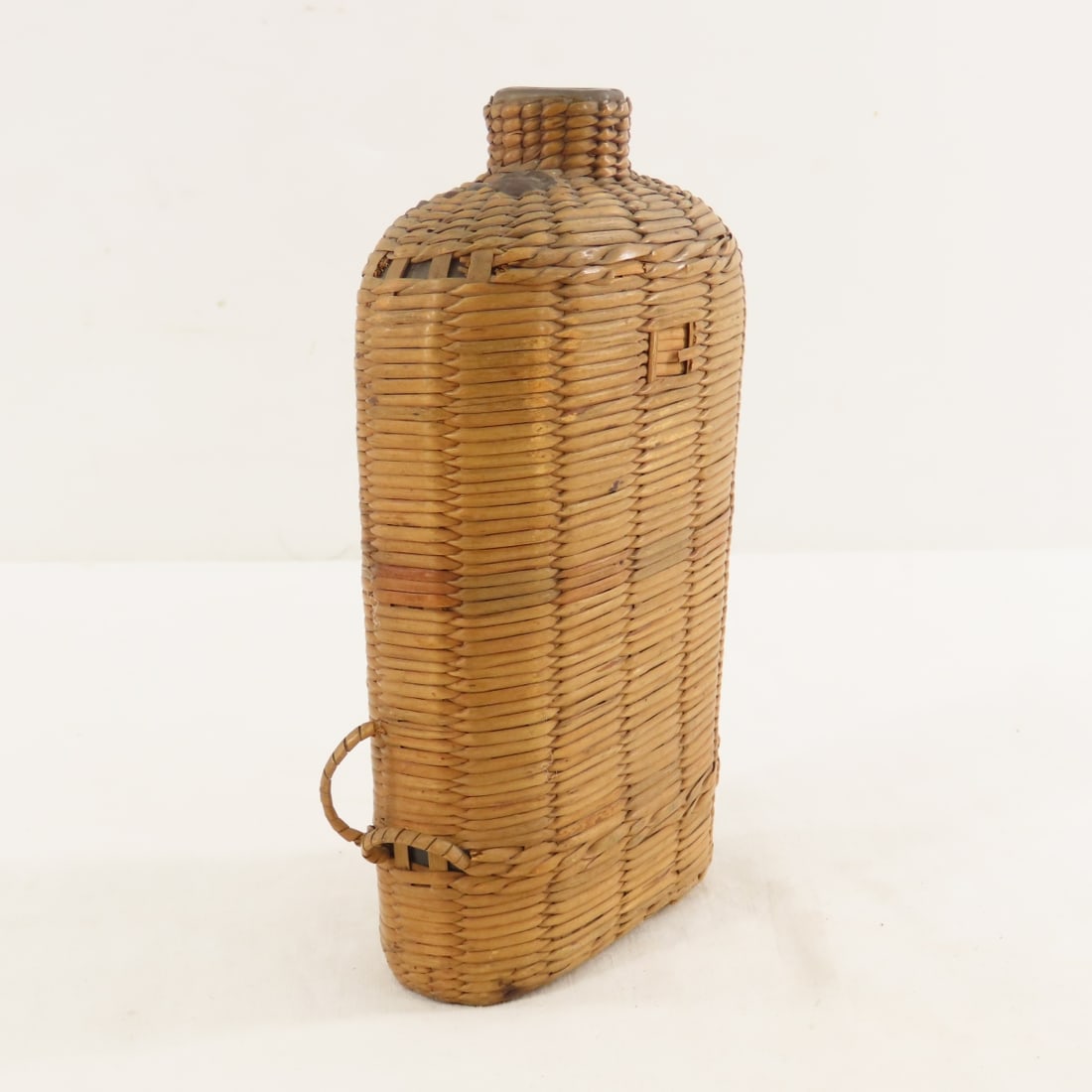 Civil War Era Flask, Police Whistle, Cap Insignia - 5