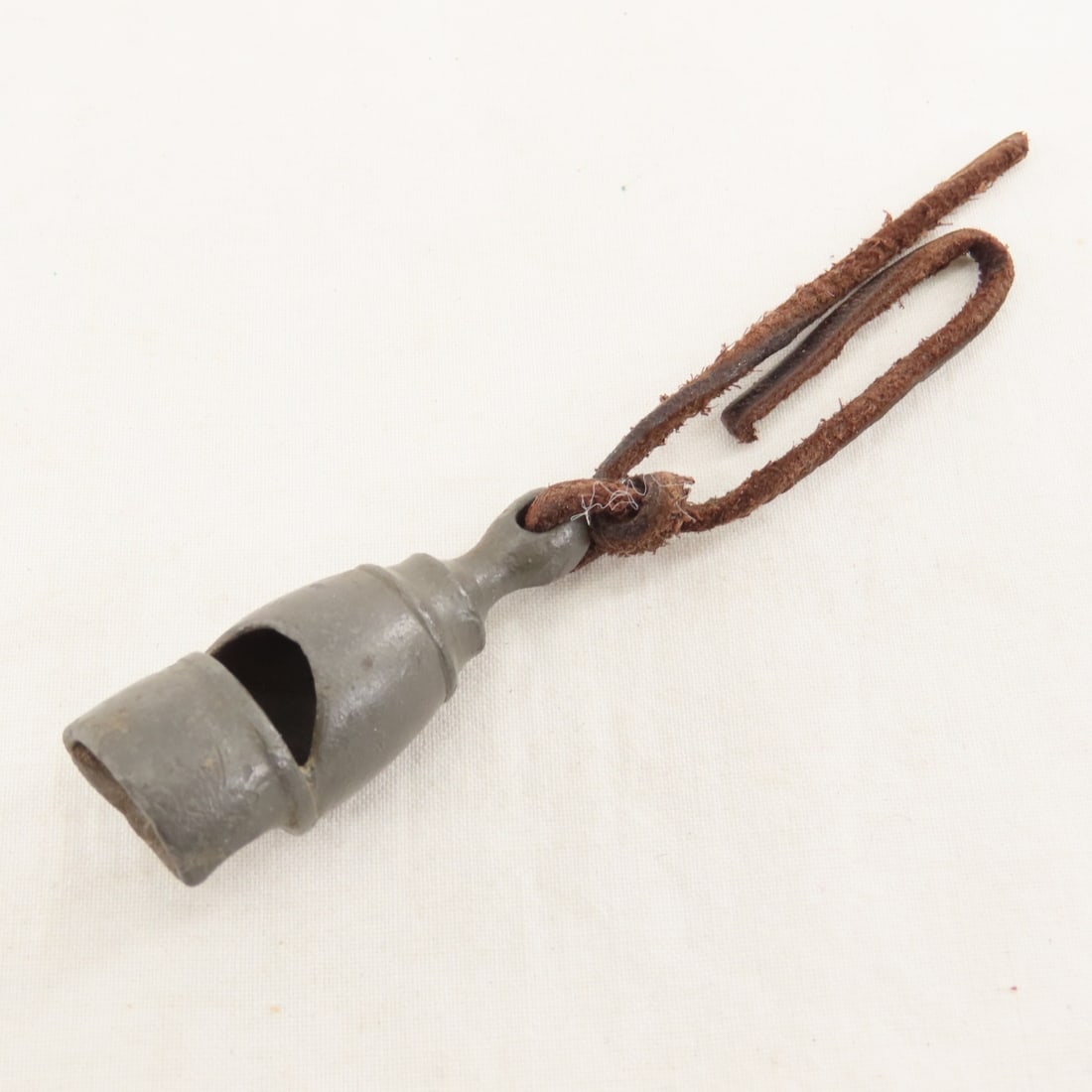 Civil War Era Flask, Police Whistle, Cap Insignia - 9