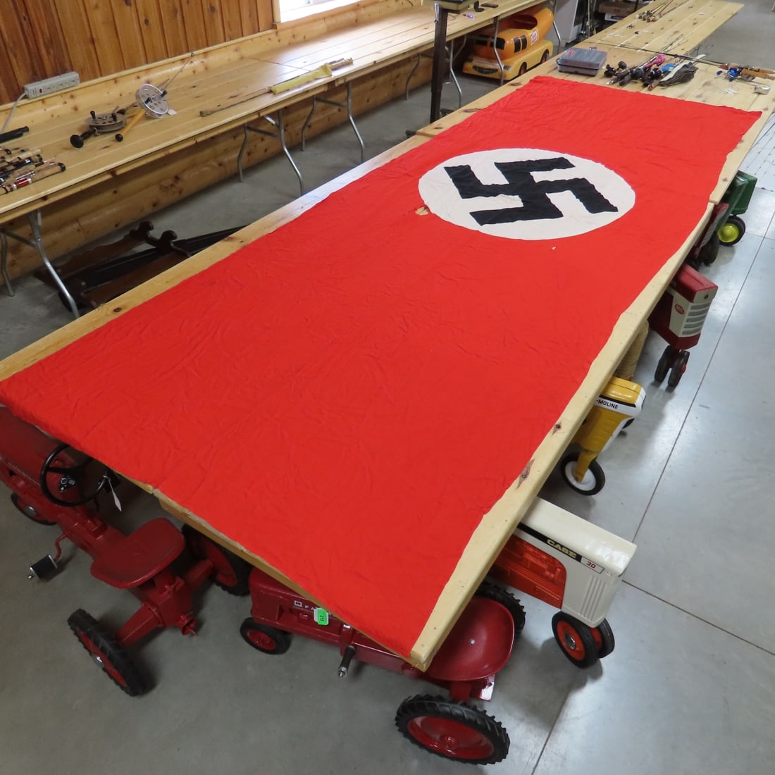 WWII German Swastika Banner Flag - 10