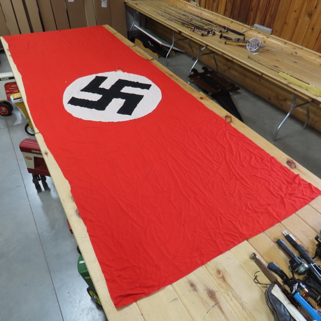 WWII German Swastika Banner Flag - 9