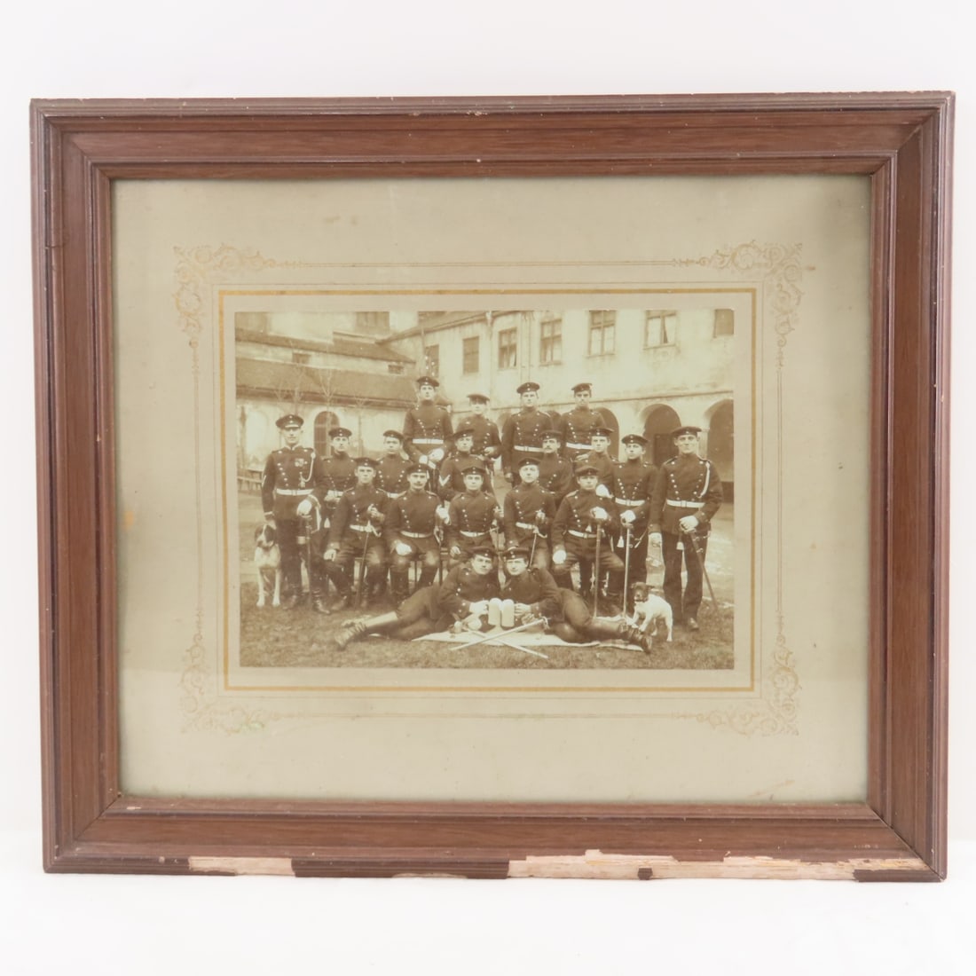 4 German WWI Regimental Photos- 2 Framed - 2