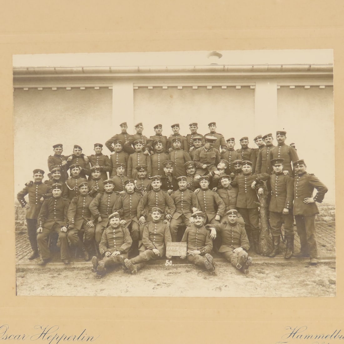 4 German WWI Regimental Photos- 2 Framed - 9