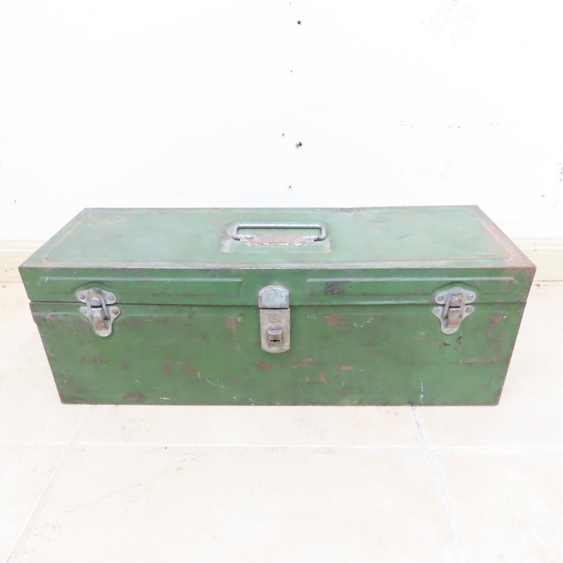 7 Vintage Metal Tackle & Tool Boxes, Empty - 12