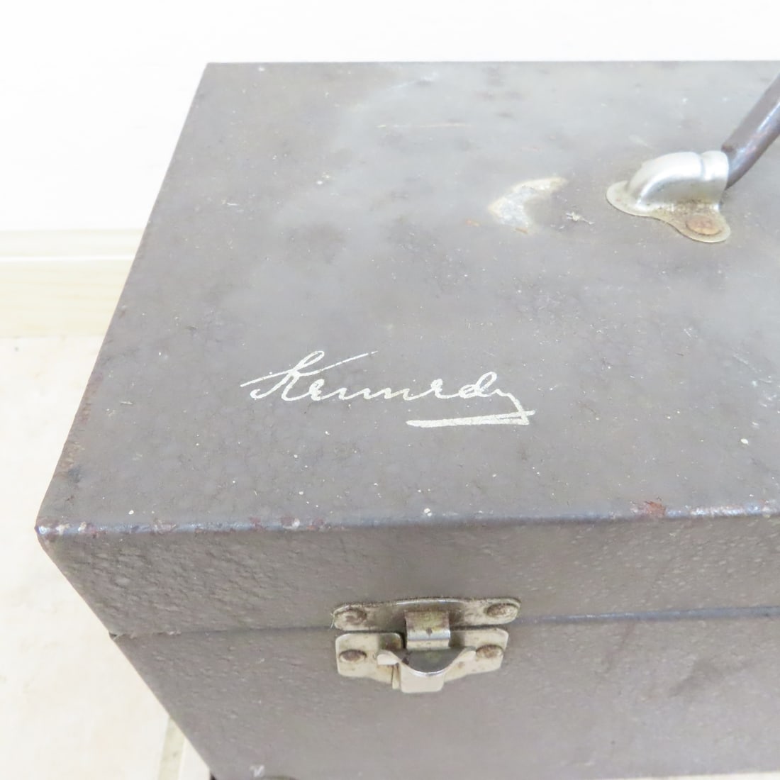 7 Vintage Metal Tackle & Tool Boxes, Empty - 15