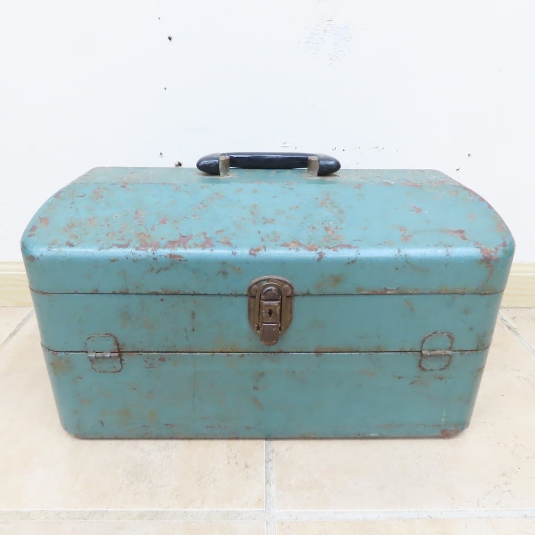 7 Vintage Metal Tackle & Tool Boxes, Empty - 5