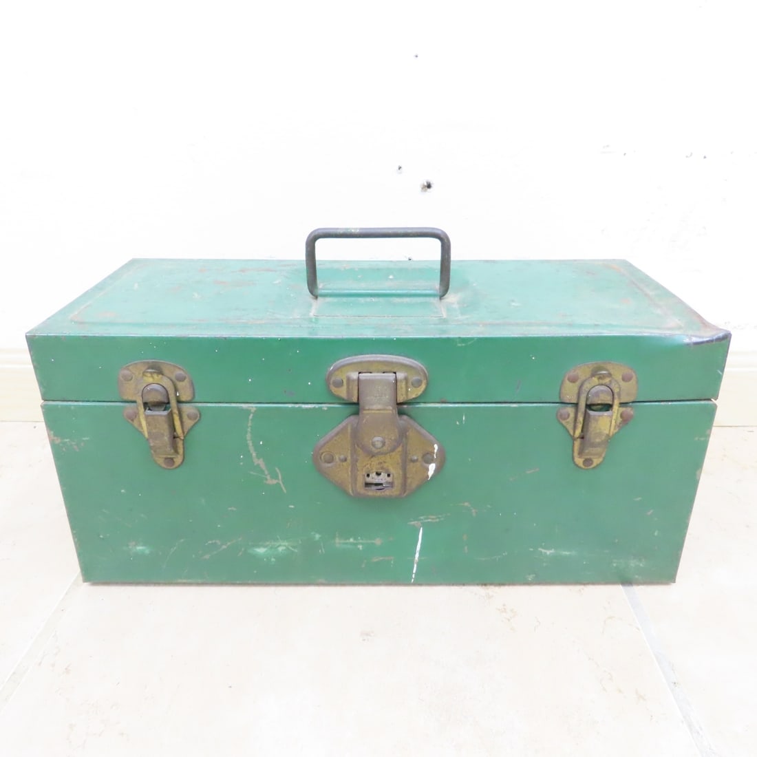 7 Vintage Metal Tackle & Tool Boxes, Empty - 7