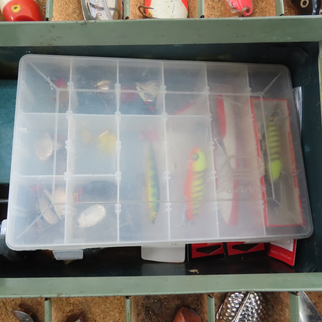 Walton Grip Loc Tackle Box full of Lures & Gear - 9