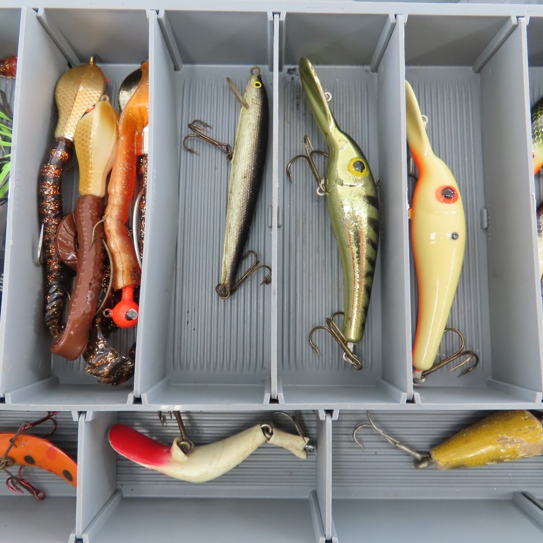 Plano Plastic Tackle Box with Lures & Gear - 3