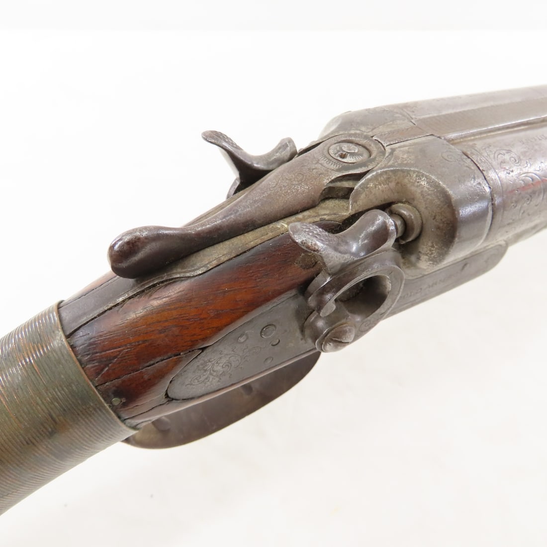 2 Antique Side by Side Shotguns- Repaired - 8