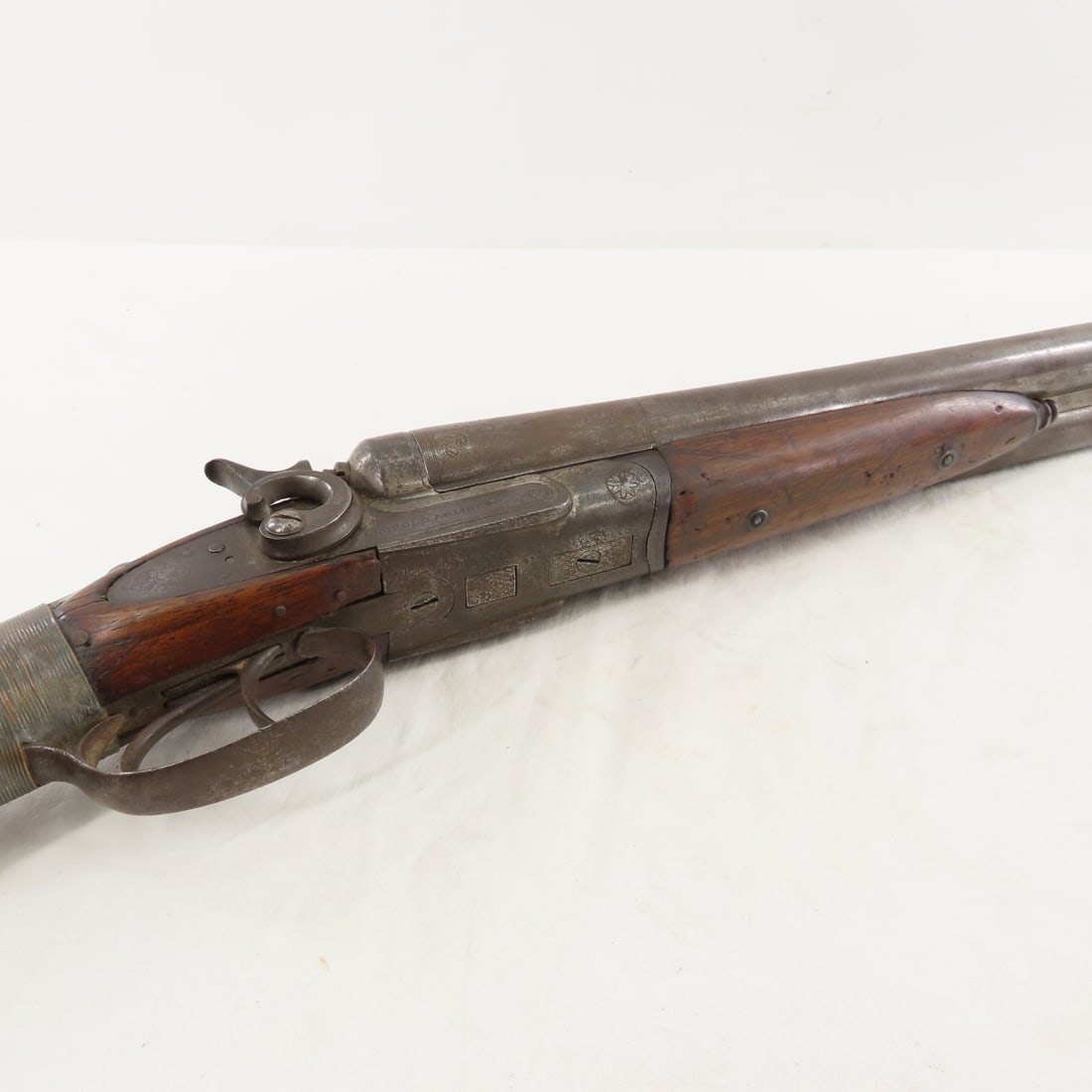 2 Antique Side by Side Shotguns- Repaired - 9