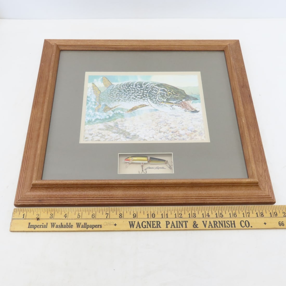 Framed Rapala Artwork, Wood Boxes, Tin & More - 2