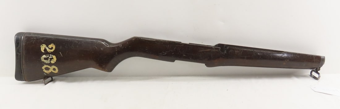 Beretta BM-59 Rifle Stock - marked 268: Beretta BM-59 Rifle Stock - marked 268 - Miguel is scratched into left side by butt. LOT SIZE: 29.5x5x2" 2.5 LBS All information and photos, which are part of the description) are intended to be as