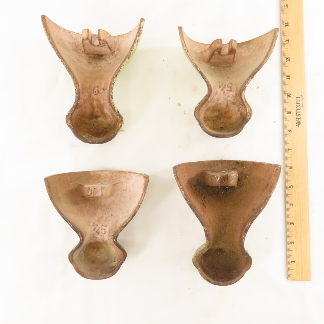 Antique Cast Iron Bathtub Feet set of 4 & more - 8