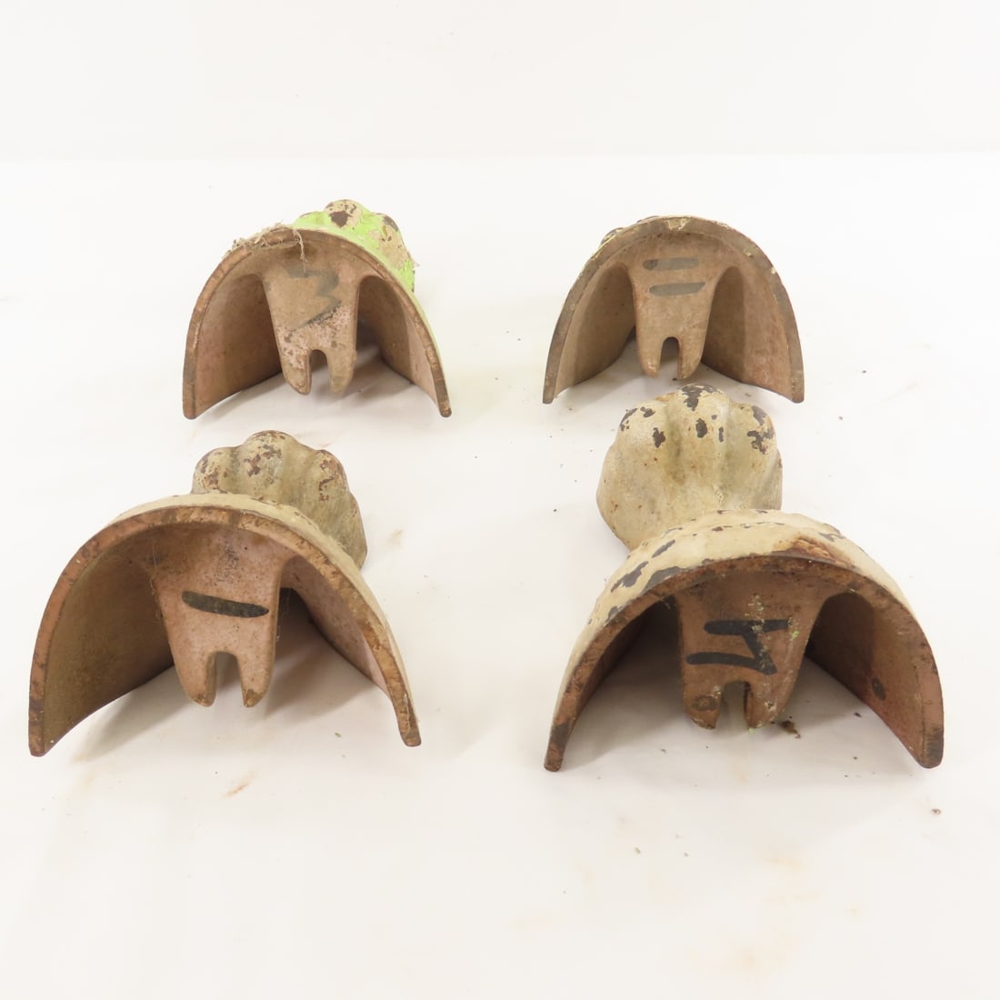 Antique Cast Iron Bathtub Feet set of 4 & more - 9