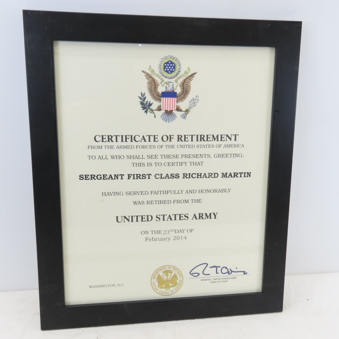 Richard Martin Framed Military Certificates & More - 10