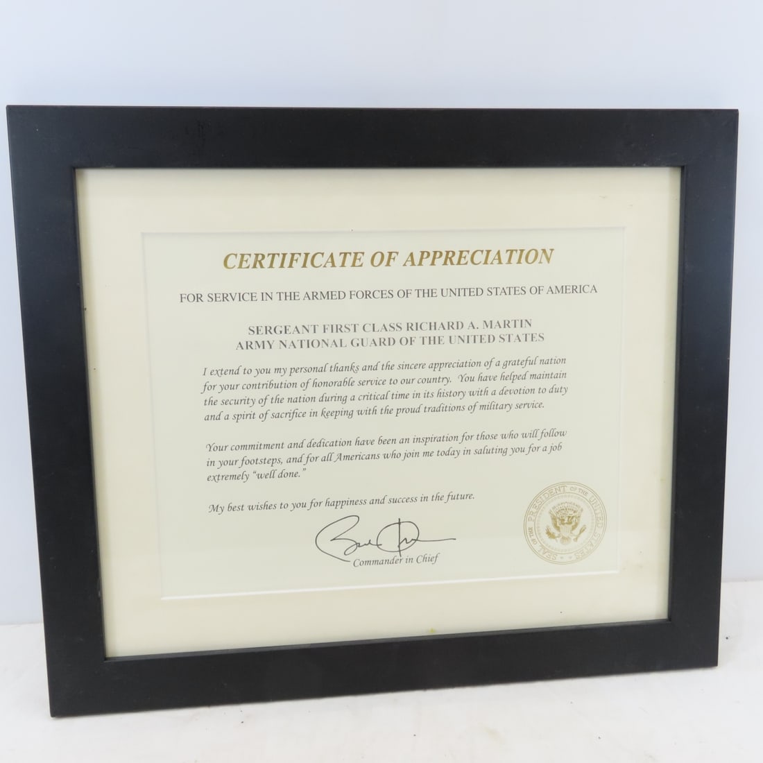 Richard Martin Framed Military Certificates & More - 11