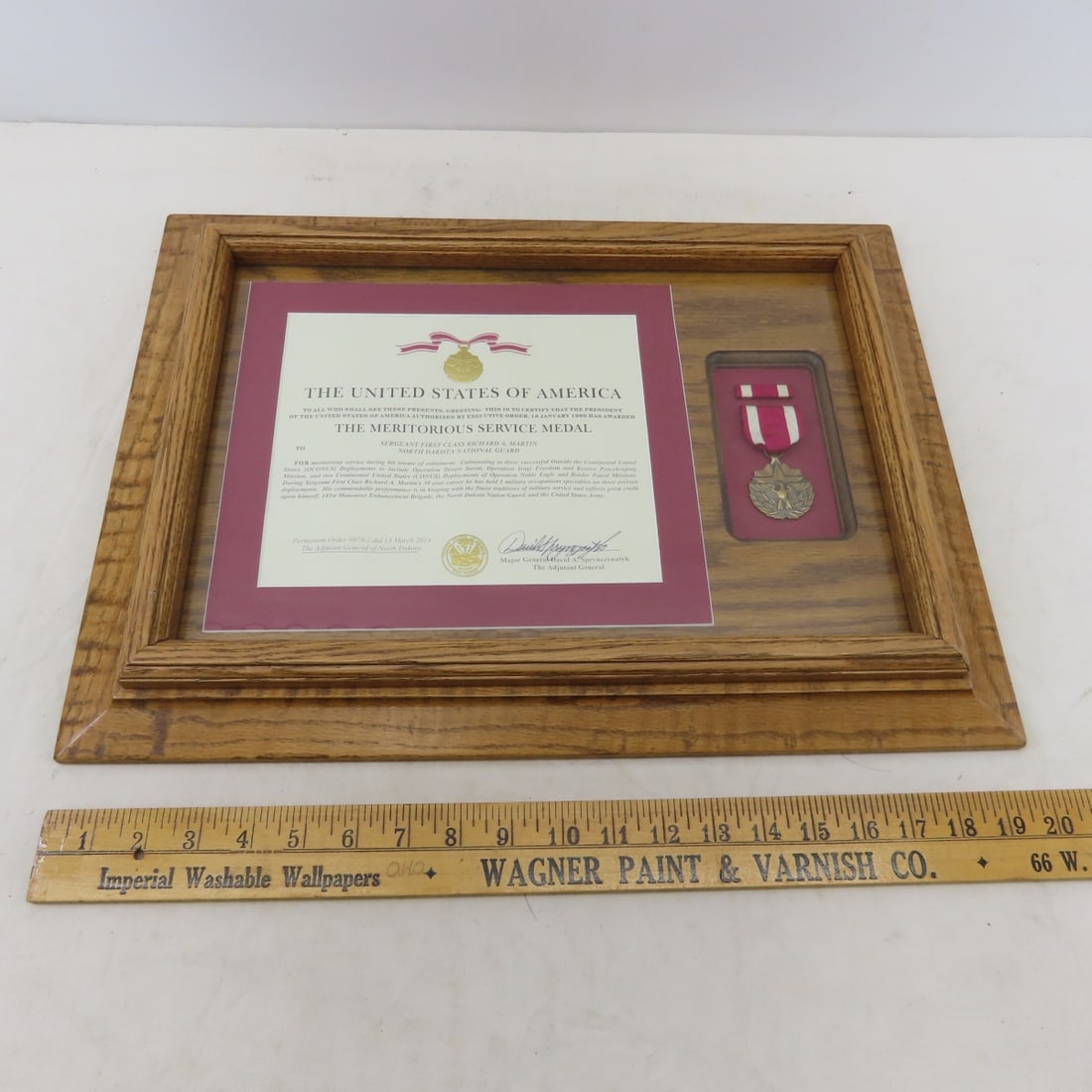 Richard Martin Framed Military Certificates & More - 4