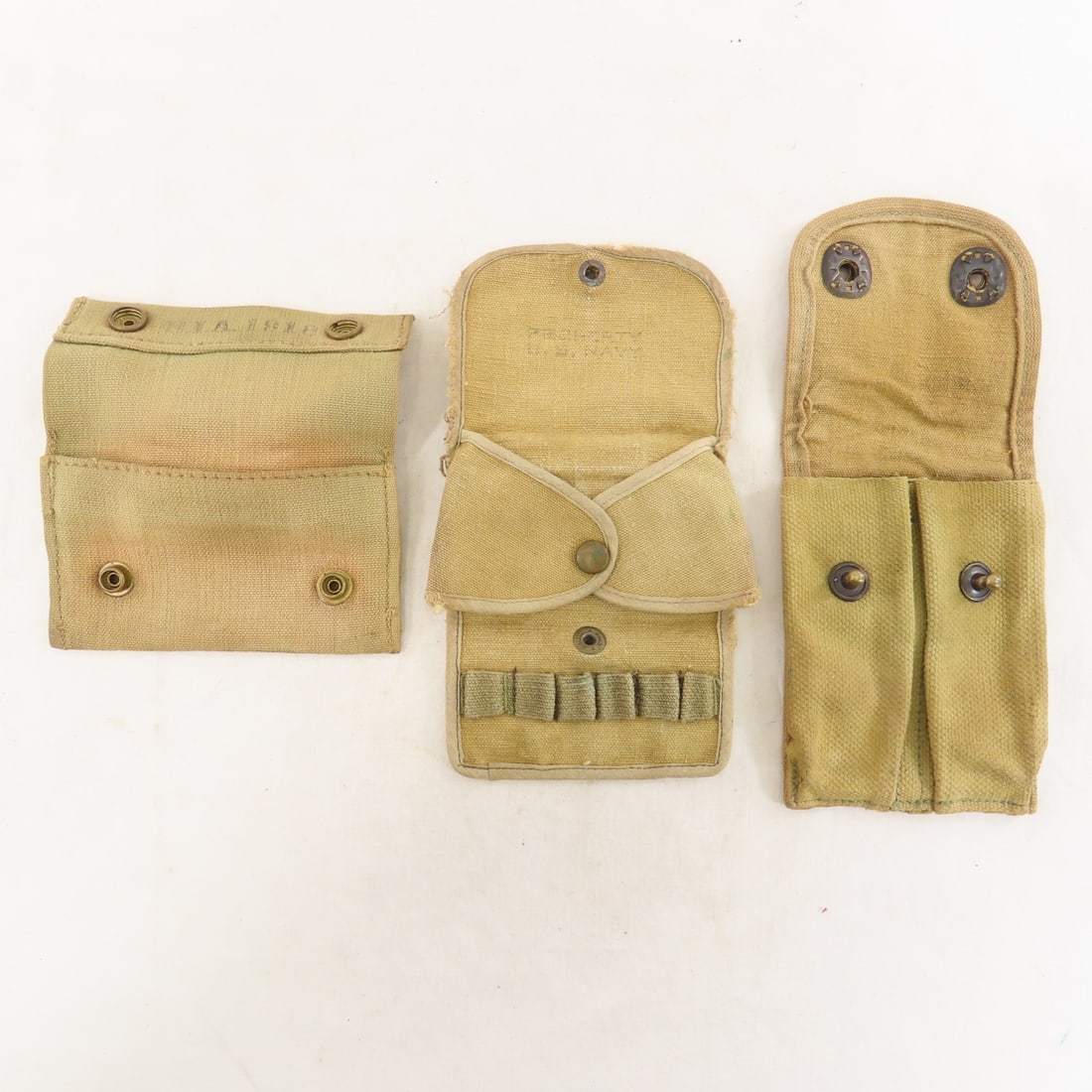 3 US Holsters and Military Ammo Belts - 3