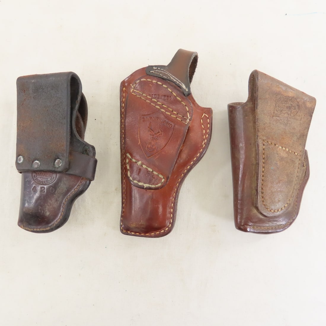 13 Assorted Holsters & 1 Magazine Pouch - 3