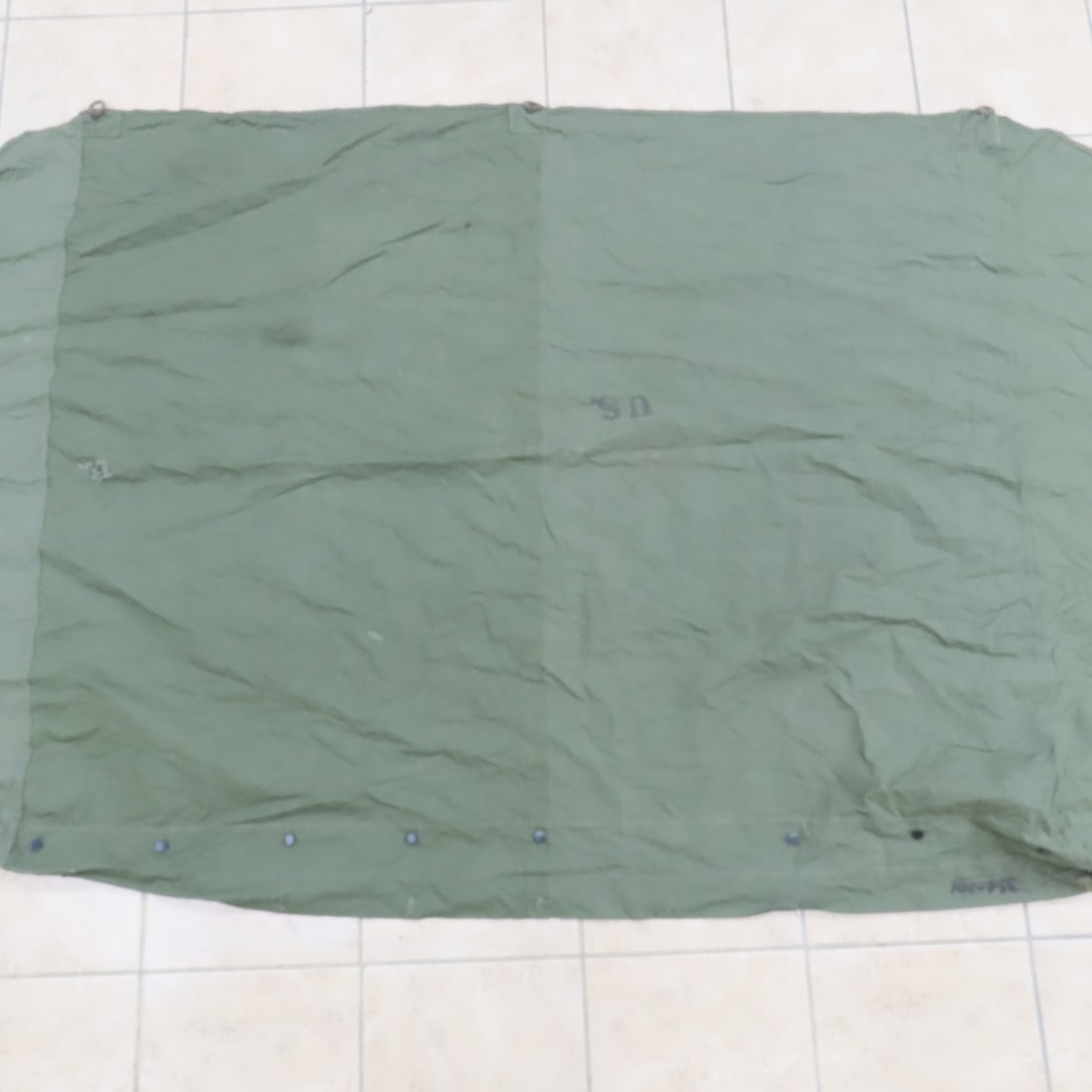US Military Jacket, Canvas Shelter, Straps, Duffle - 13