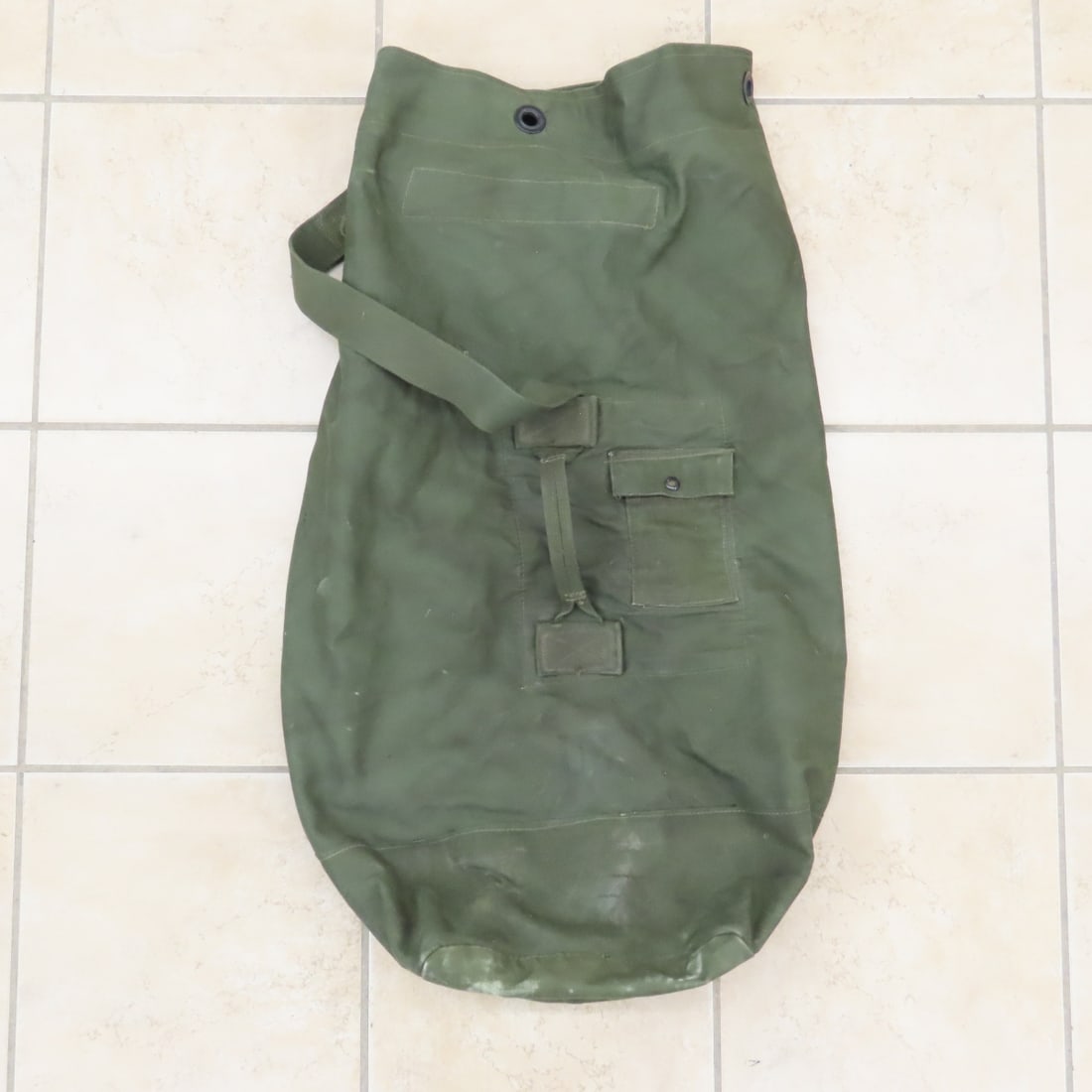 US Military Jacket, Canvas Shelter, Straps, Duffle - 20