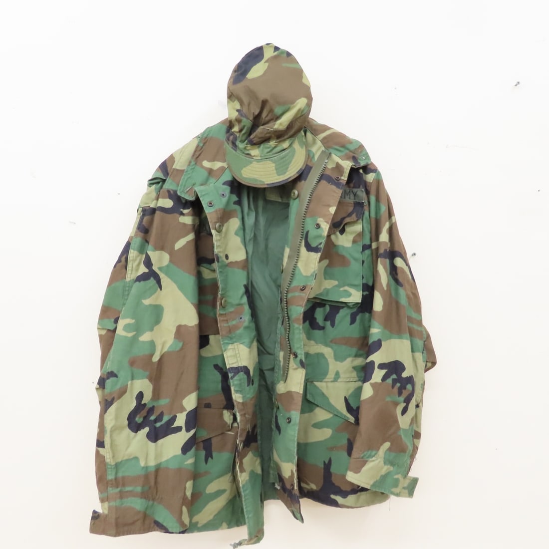 4 US Army Field Jackets, Camo & Olive Drab SM MED - 7