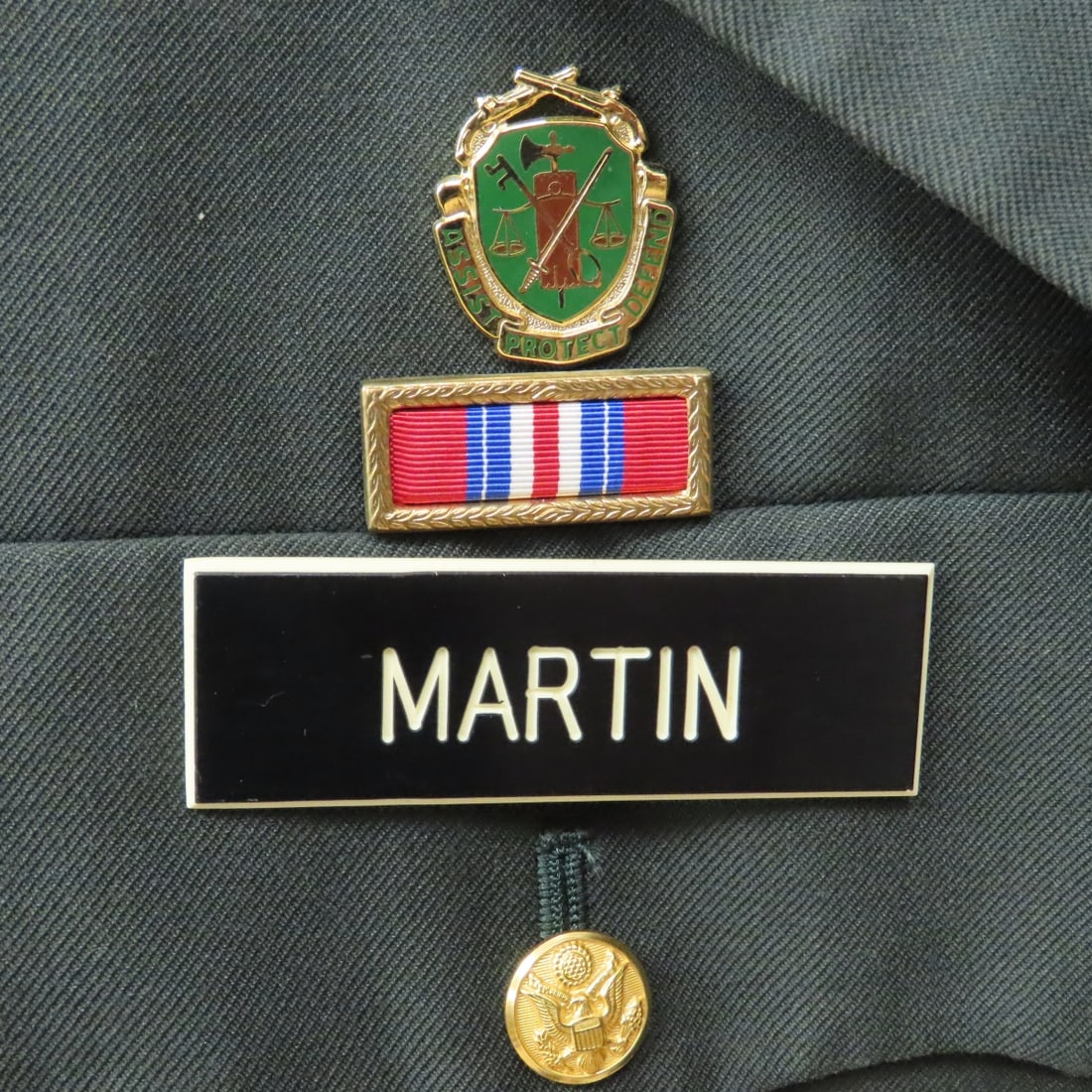 Vintage US Army Service Uniform, Insignia, Hat - 5