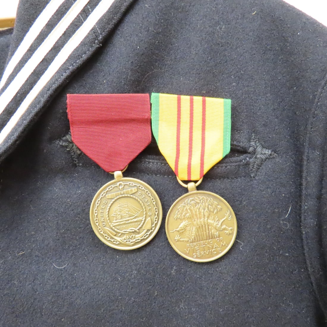 US Navy Vietnam Uniform, U.S.S. Lucid with Medals - 3