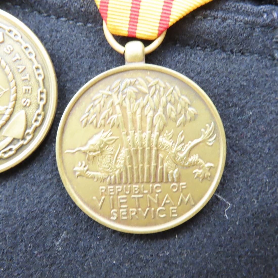 US Navy Vietnam Uniform, U.S.S. Lucid with Medals - 4