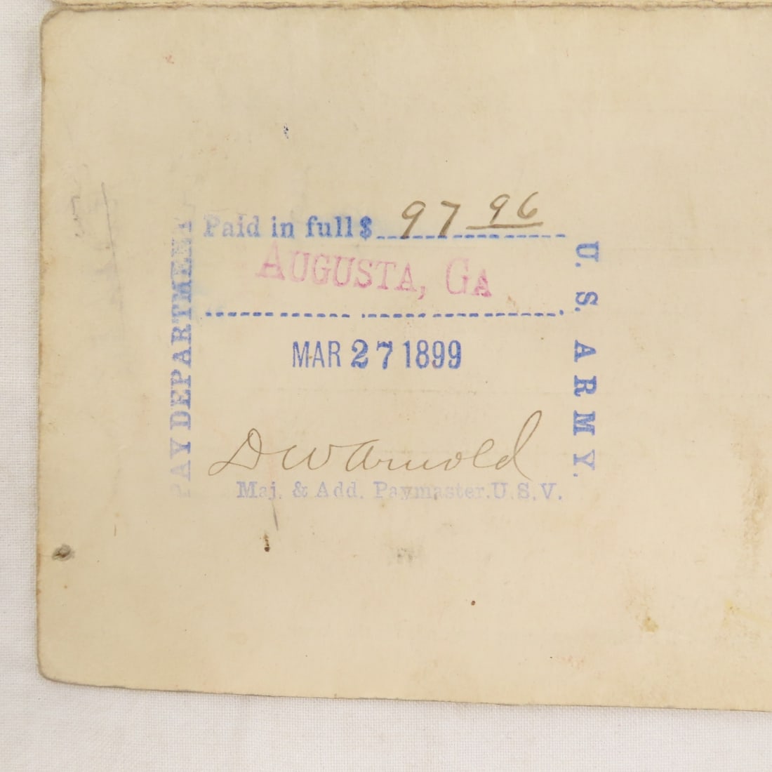 15th Minnesota Spanish American War Papers & Photo - 9