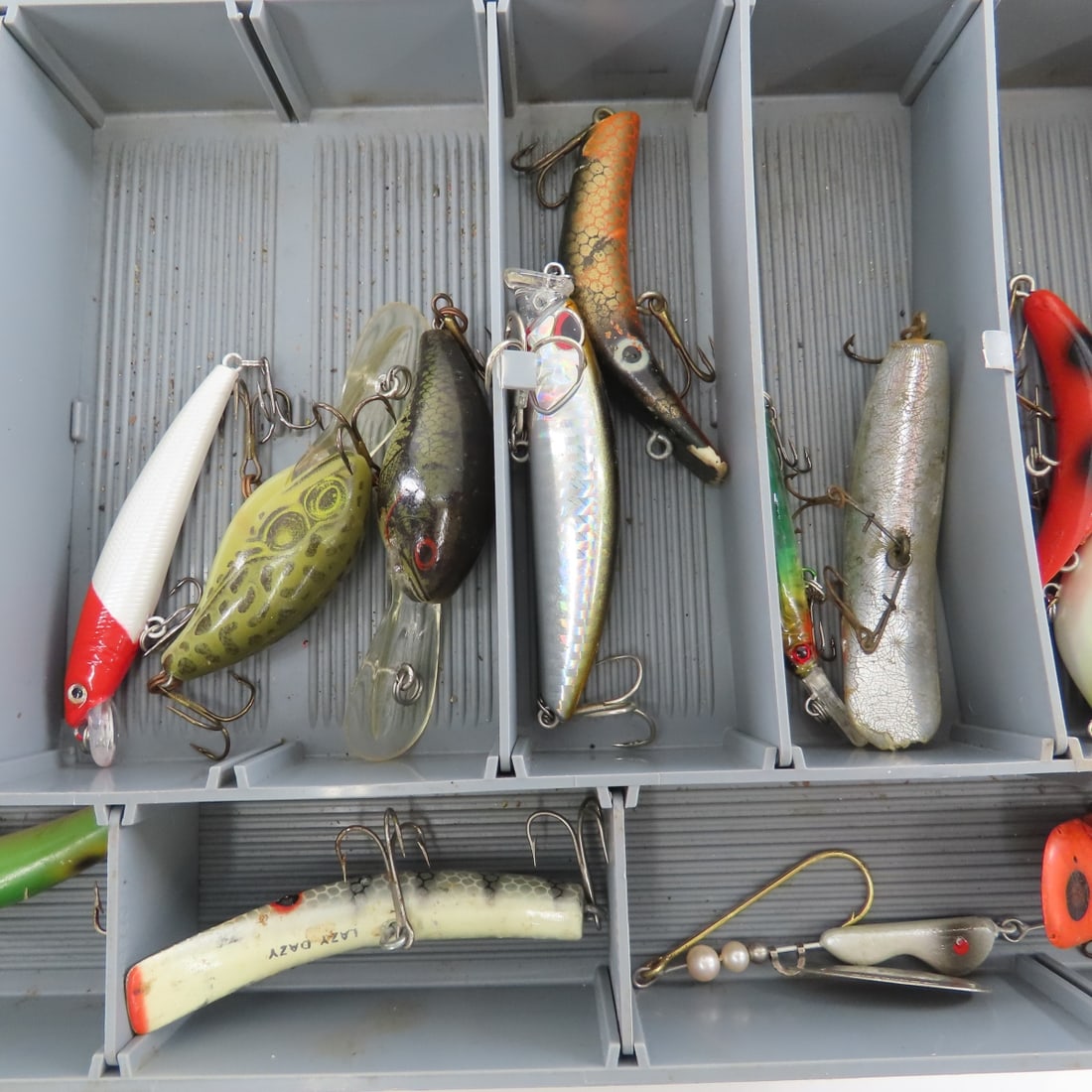 Plano Plastic Tackle Box with Lures & Gear - 3