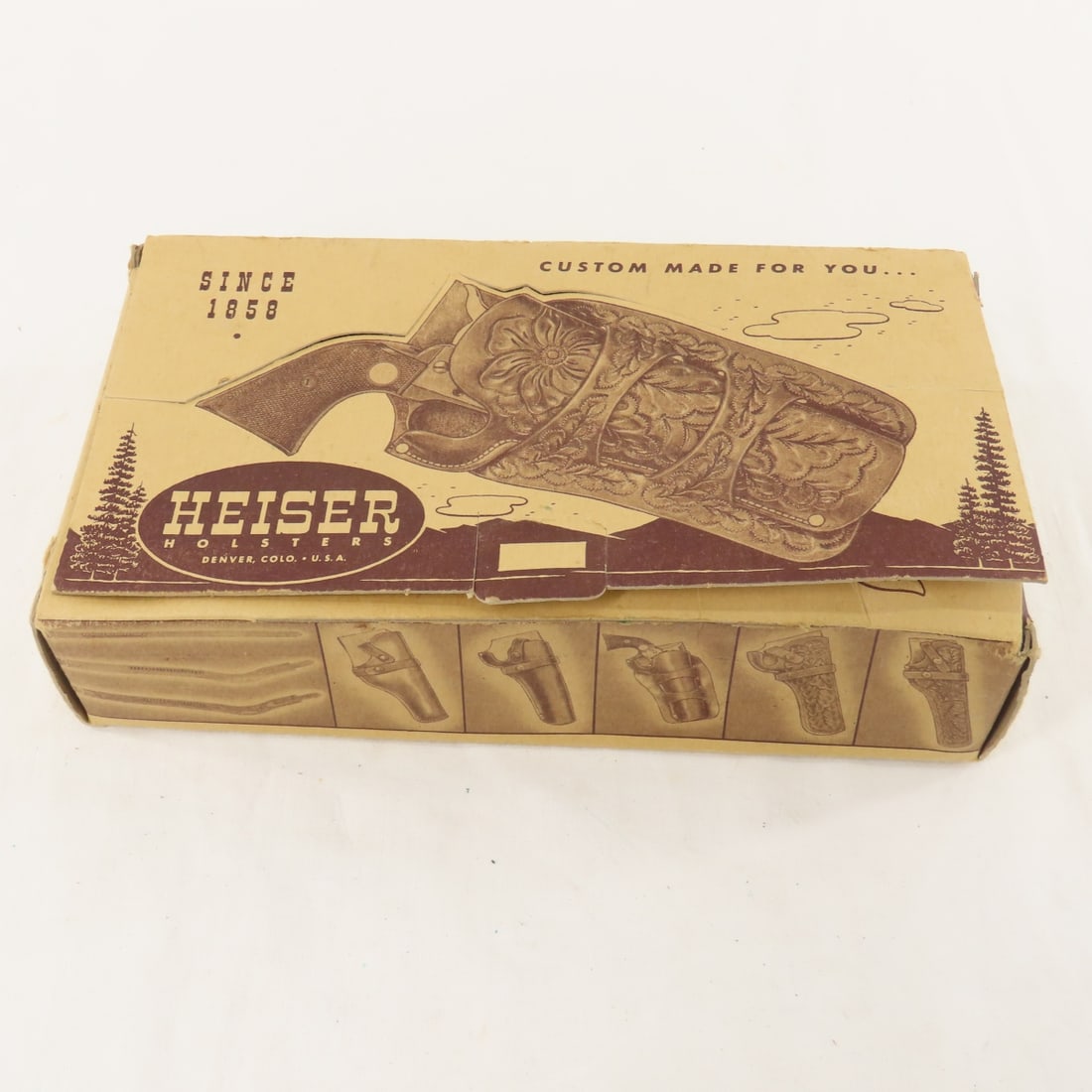 H.H Heiser Leather S&W 38/44 Revolver Holster #415 - 7