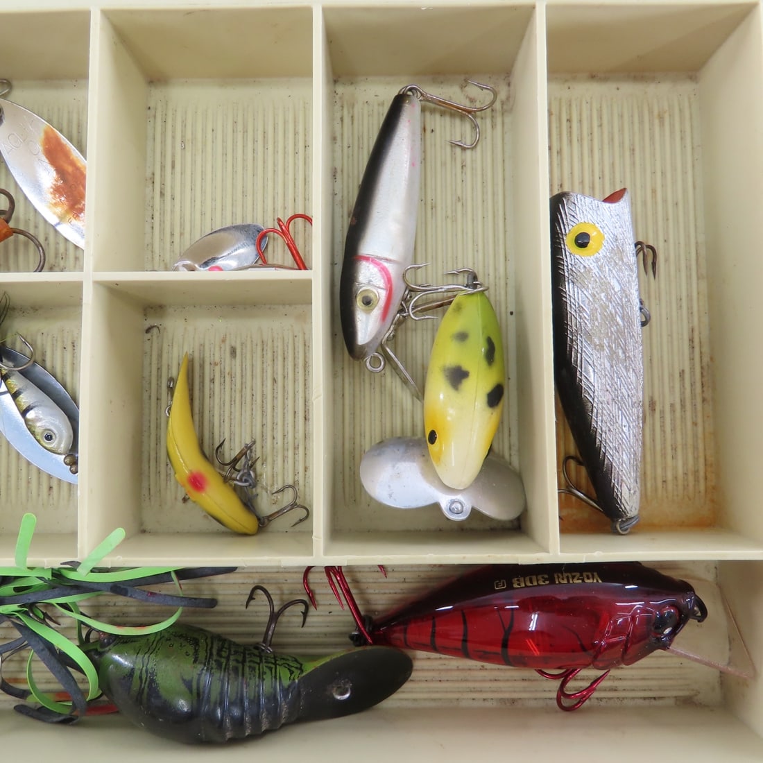Plano Plastic Tackle Box with Lures & Gear - 3