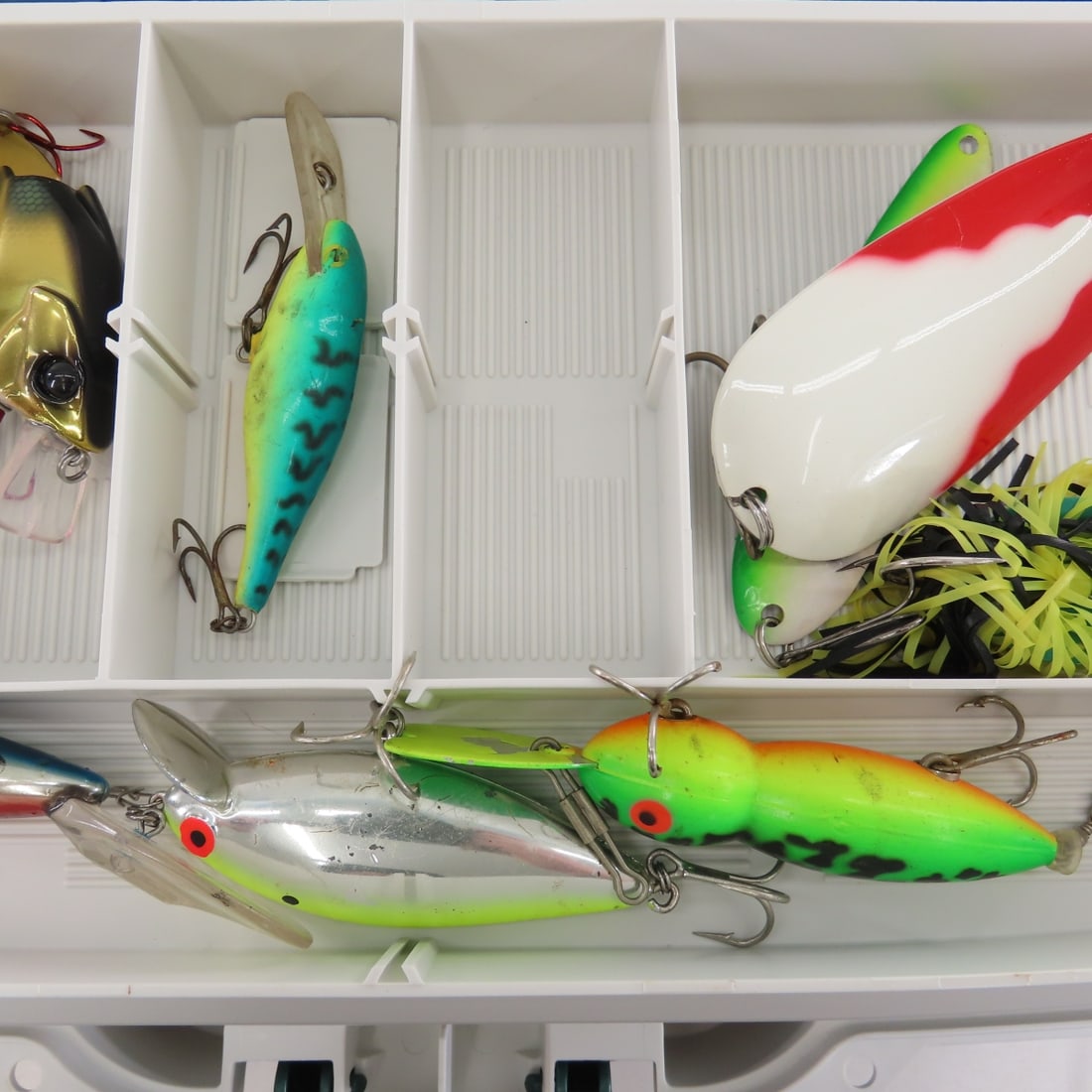 Plano Plastic Tackle Box with Lures & Gear - 3