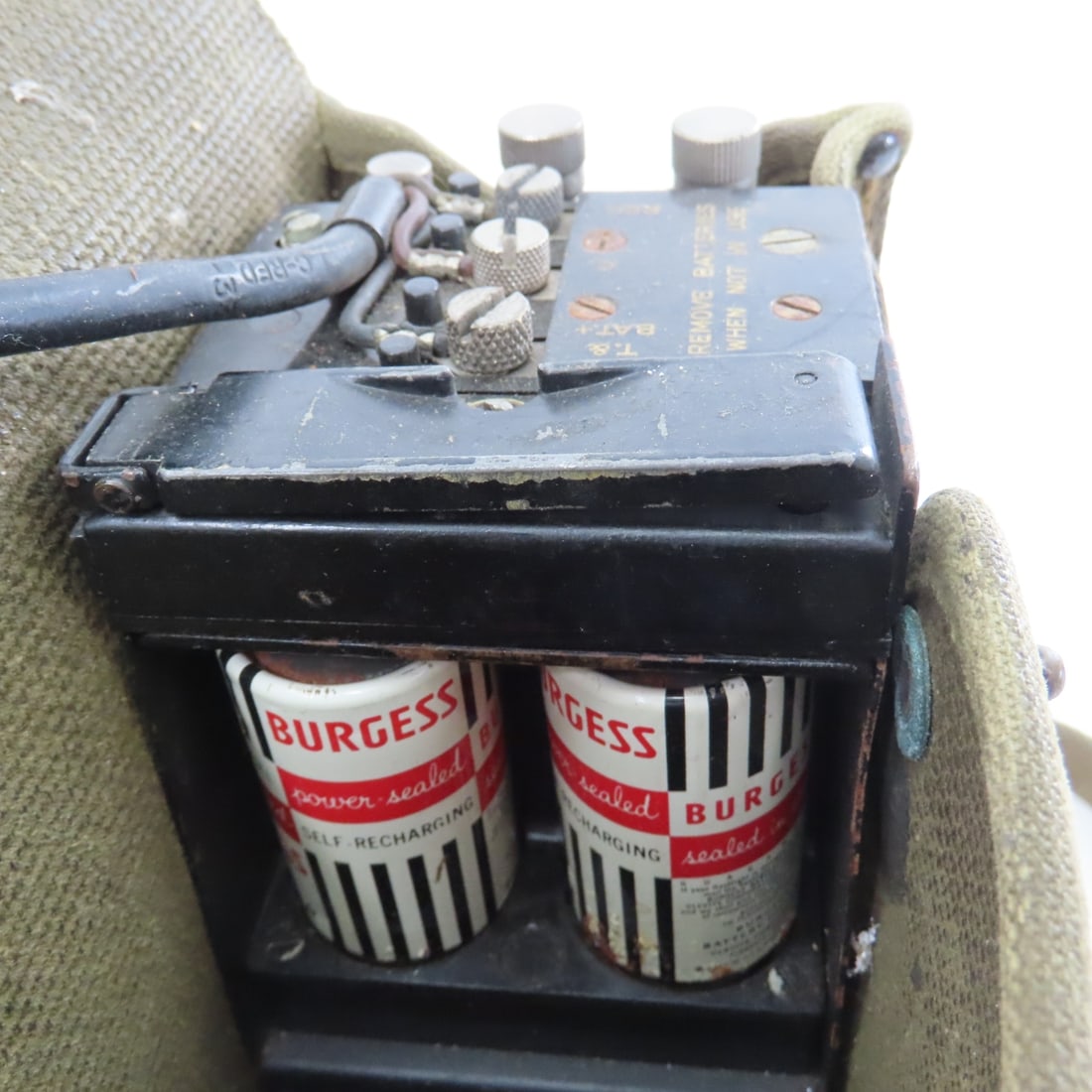 Military items, web gear, Signal Corps Phone - 4