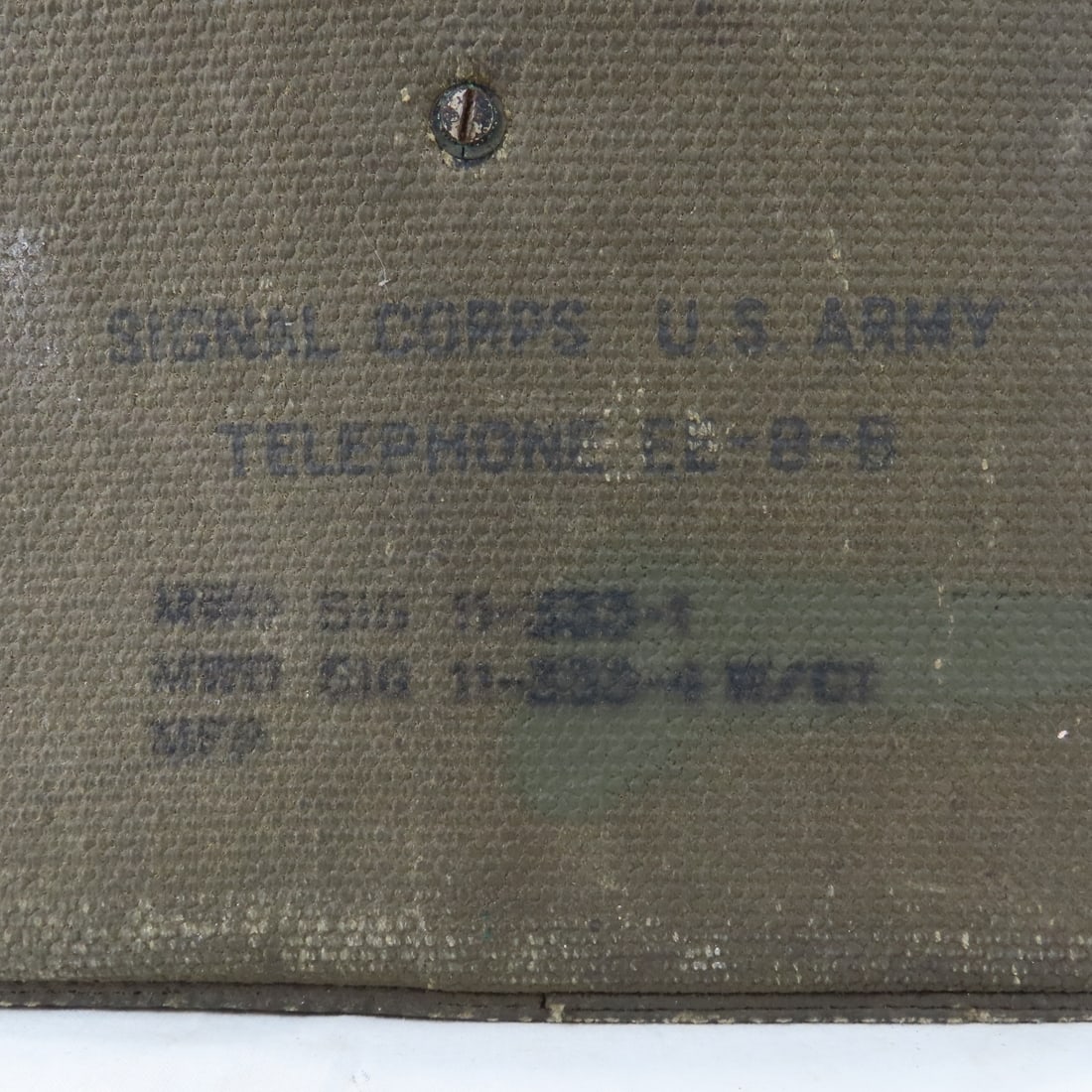 Military items, web gear, Signal Corps Phone - 5