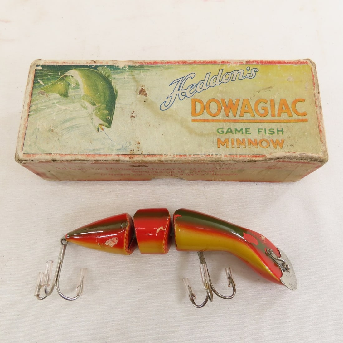 3 Heddon & 3 Pflueger Lures w/Boxes in Tackle Box - 5