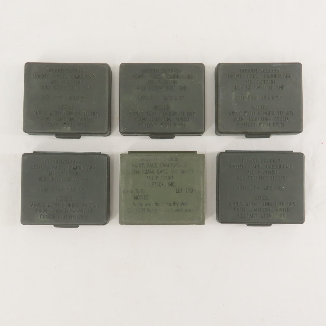 US Military Camouflage Face Paint Tubes and Trays - 2