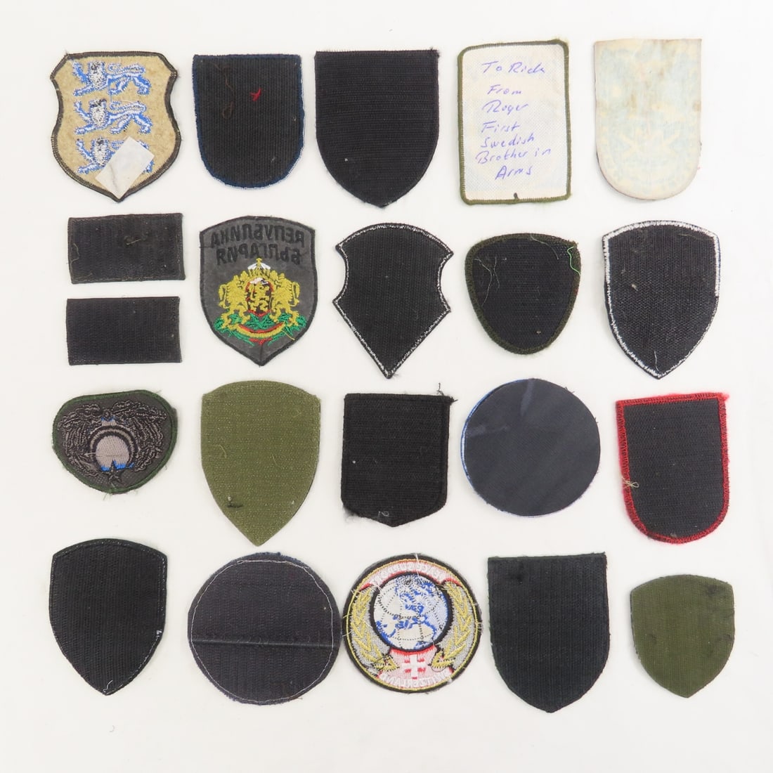 Collection of Velcro Military Patches in Briefcase - 3