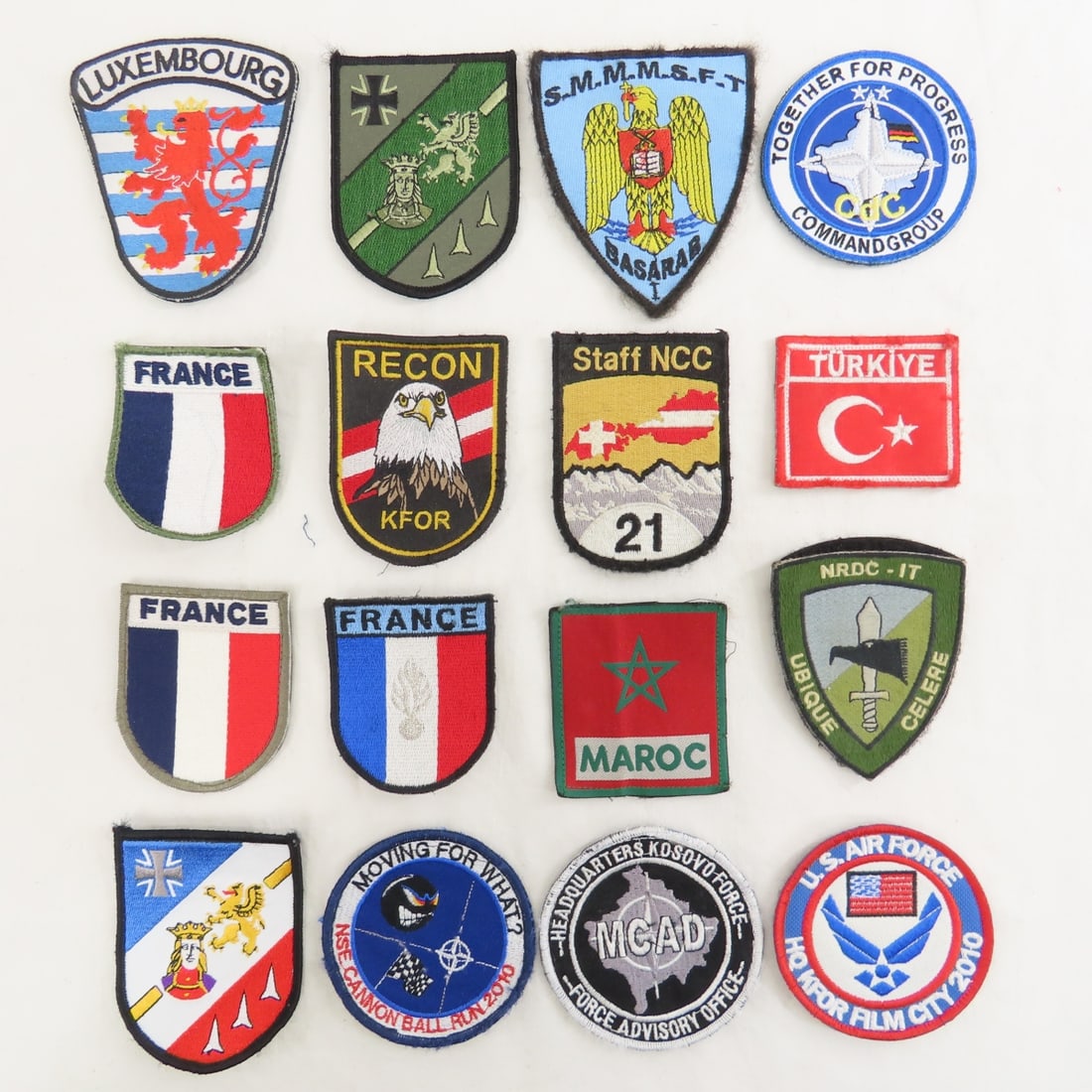Collection of Velcro Military Patches in Briefcase - 4