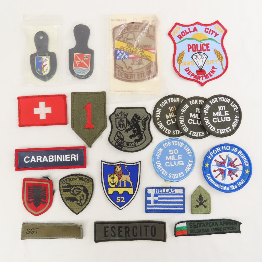 Collection of Velcro Military Patches in Briefcase - 6