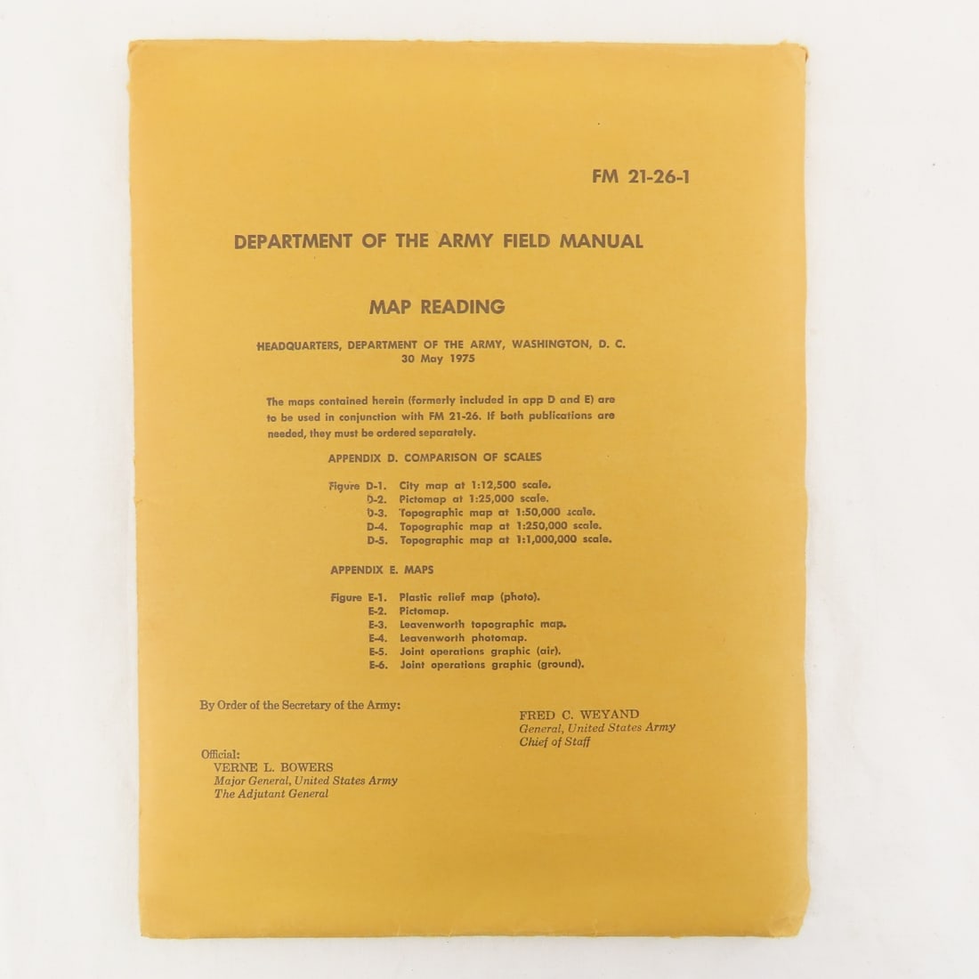 1975 US Army Map Reading Field Manual Packets - 8